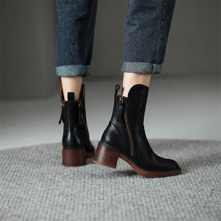 Élodie| Bottines en cuir