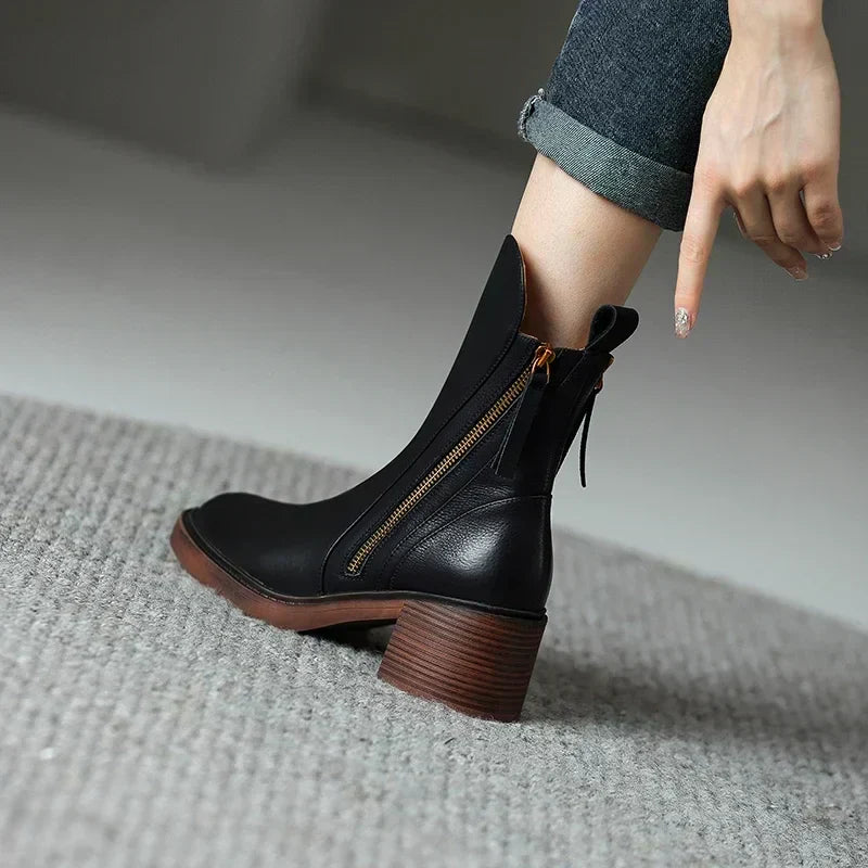 Élodie| Bottines en cuir