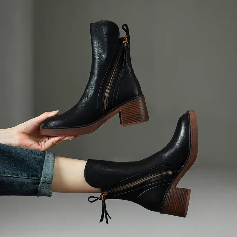 Élodie| Bottines en cuir